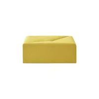 ames - pouf d'extérieur coco en tissu, tissu acrylique outdoor couleur jaune 70 x 20 cm designer mut design made in