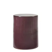 serax - tabouret pawn en céramique, terre cuite émaillée couleur violet 47.62 x 46 cm designer marie  michielssen made in design
