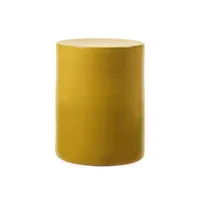 serax - tabouret pawn en céramique, terre cuite émaillée couleur jaune 48.49 x 46 cm designer marie  michielssen made in design