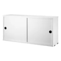 string furniture - caisson system blanc 78 x 53.13 37 cm designer nils strinning bois, mdf laqué