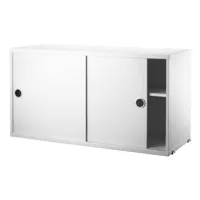 string furniture - caisson system blanc 78 x 73.06 42 cm designer nils strinning bois, mdf laqué