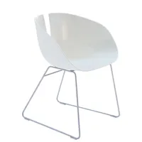 moroso - fauteuil fjord en plastique, plastique composite couleur blanc 58 x 74.89 73 cm designer patricia urquiola made in design