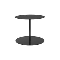 cappellini - table basse gong en métal couleur noir 69.93 x 42 cm designer giulio made in design