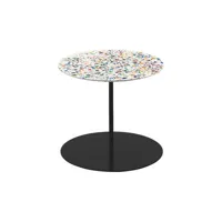 cappellini - table basse gong en métal couleur multicolore 69.93 x 42 cm designer giulio made in design
