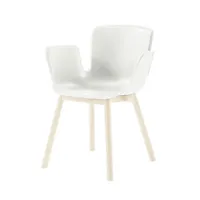 cappellini - fauteuil juli en plastique, polypropylène renforcé couleur blanc 92.52 x 80.5 cm designer werner aissllinger made in design