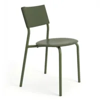 tiptoe - chaise empilable ssd en plastique, polypropylène recyclé couleur vert 50 x 71.14 79 cm designer gregory cibert made in design