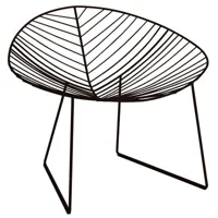 arper - fauteuil leaf en métal, acier laqué couleur marron 56 x 85 73 cm designer lievore altherr molina made in design