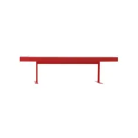 cappellini - console luxor en bois, stratifié revêtu d'aluminium couleur rouge 180 x 99.67 72 cm designer giulio made in design