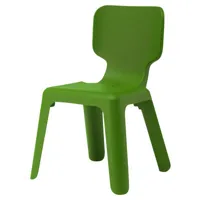 magis - chaise enfant en plastique, polypropylène couleur vert 39 x 44 58 cm designer javier mariscal made in design