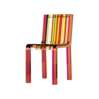 cappellini - chaise rainbow chair multicolore 70.34 x cm designer patrick norguet plastique, méthacrylate