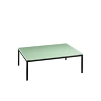 moroso - table basse nana en verre, acier couleur vert 84.34 x 32 cm designer annabel karim kassar made in design