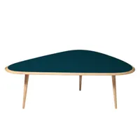 red edition - table basse en bois, laque traditionnelle couleur bois naturel 85.73 x 45 cm designer david hodkinson made in design