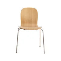 cappellini - chaise empilable tate bois naturel 77.31 x 80.5 cm designer jasper morrison bois, contreplaqué de hêtre plaqué chêne