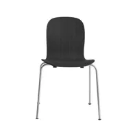 cappellini - chaise empilable tate noir 77.31 x 80.5 cm designer jasper morrison bois, contreplaqué de hêtre plaqué chêne