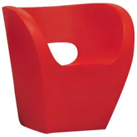 moroso - fauteuil victoria and albert en plastique, polyéthylène couleur rouge 67 x 74 77 cm designer ron arad made in design