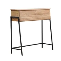 table bureau en bois marron 100 cm