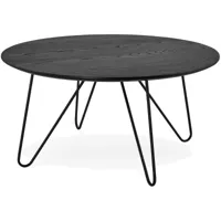 table basse bois chêne noir