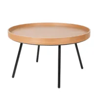 table basse en bois beige