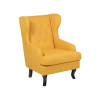 fauteuil bergère jaune