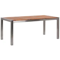 table de jardin plateau en bois eucalyptus l180cm