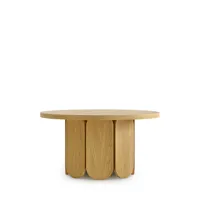 table basse ronde en bois d78cm bois clair