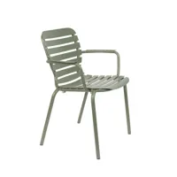 chaise de jardin en métal vert