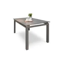table de jardin 10 places en aluminium taupe