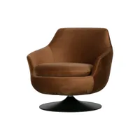 fauteuil en velour marron