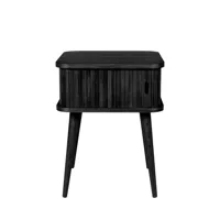 table d'appoint design en bois noir