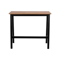 table haute rectangulaire en bois l120