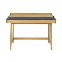 bureau en bois et cuir