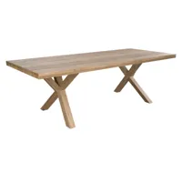 table de jardin 240 cm en bois de teck massif
