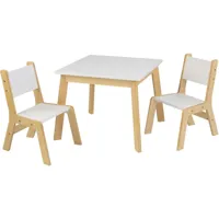 ensemble table moderne et 2 chaises