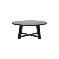 table basse en bois noir