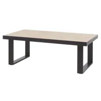 table basse industrielle chêne/anthracite