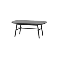 table basse en bois de manguier et métal noir