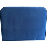 tête de lit en velours bleu 160 cm