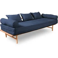 canapé lit bois bois clair h. assise 46 cm
