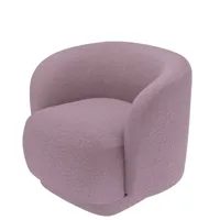 fauteuil bouclette couleur rose