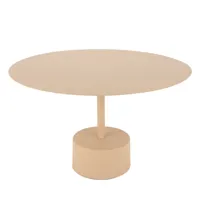 table d'appoint ronde en métal d55cm sable