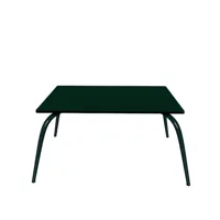 table basse en stratifié verte avec pieds anthracites