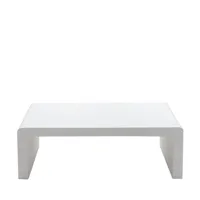 table basse en fibre de ciment 120x55cm blanc