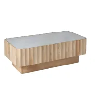table basse en bois marron 120x60 cm