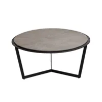 table basse en résine marron 85x40 cm