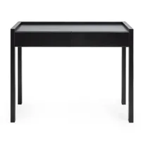table console laque noire matte