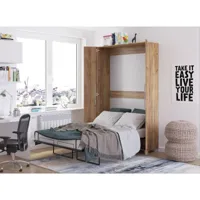 bim furniture - lit escamotable teddy 120x200cm vertical or artisanal