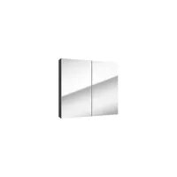 kielle - meuble avec miroir, 80x73x15 cm, noir mat 50118804