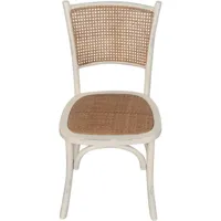 chaise en bois et rotin chaise thonet chaise rétro salle à manger, cuisine, restaurants chaise vintage blanche chaises rustiques - bois