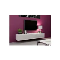 meuble tv vigo full 180, noir ou blanc - couleur: blanc - blanc