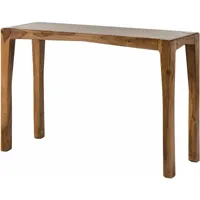 massivmoebel24 - ancona 103 table console en bois de sheesham - laqué / brun 120x42x80 - brun